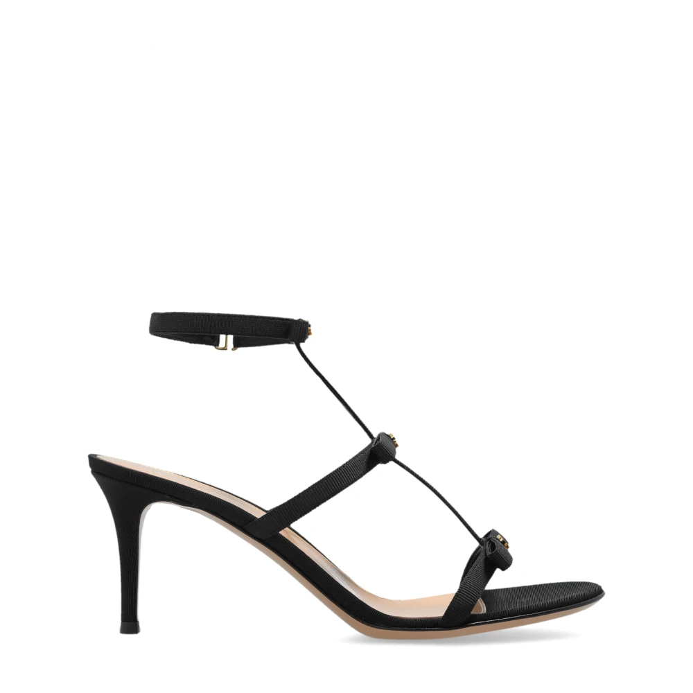 Gianvito Rossi Women's Black High Heel Sandals, 5 Uk, Malou Heeled Sandals