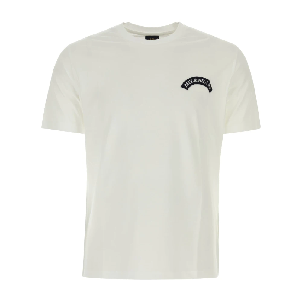 PAUL & SHARK Casual katoenen T-shirt voor heren White Heren