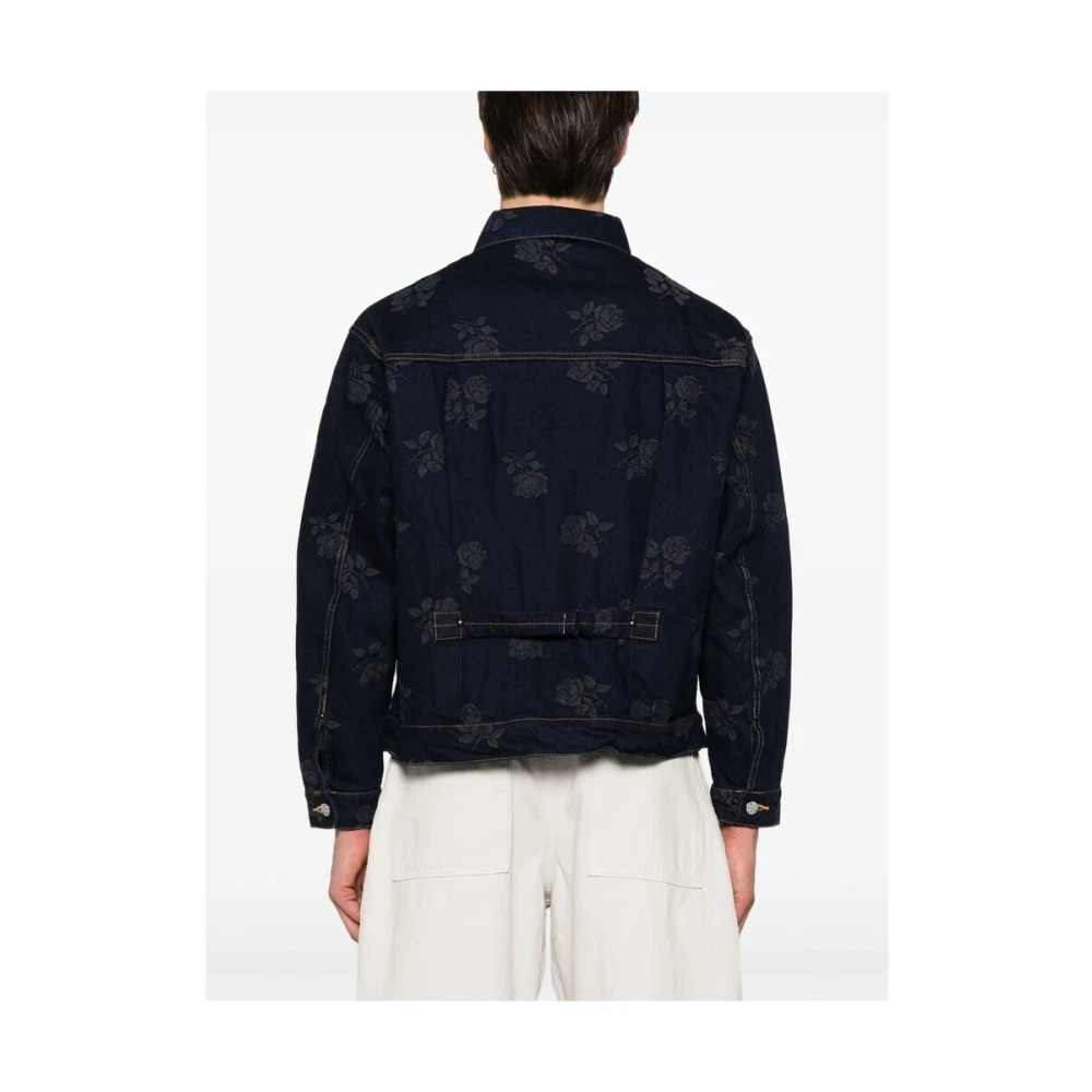 Needles Indigo Blauw Geknoopte Buitenkleding Blue Heren