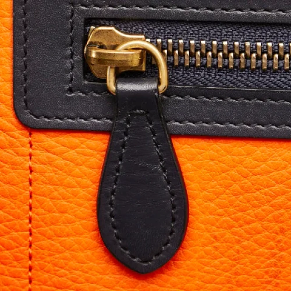 Celine Vintage Pre-owned Leather celine-bags Orange Dames