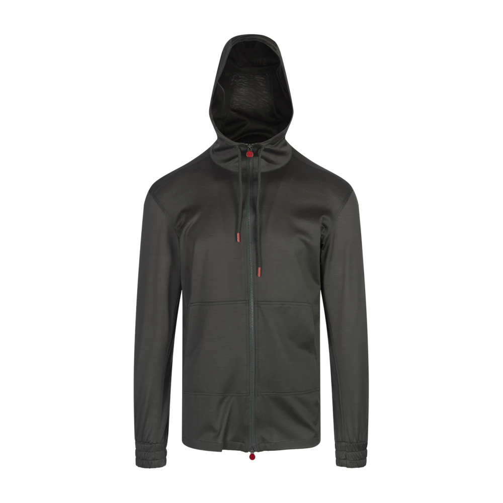 Kiton Groen Katoenen Overhemd Green Heren
