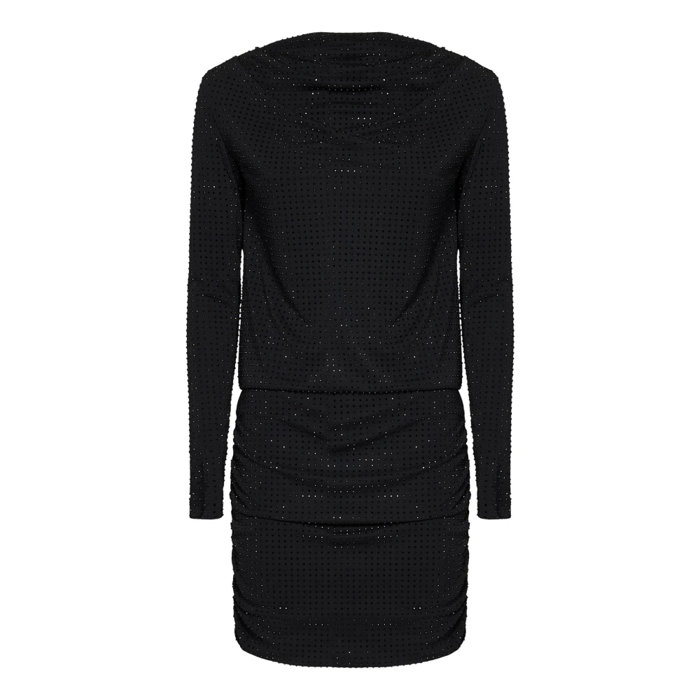 Versace Jeans Couture Jurk met glinsterende pailletten Black Dames