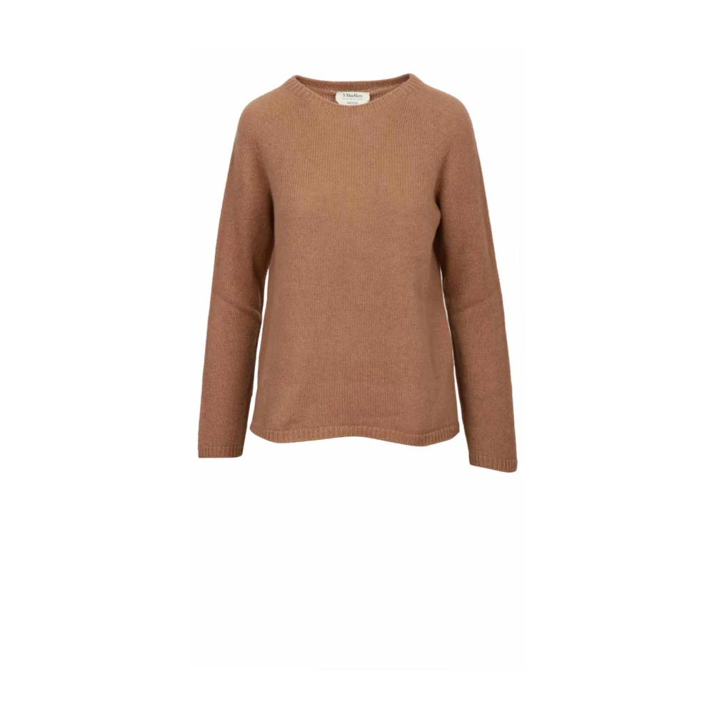 Max Mara Bruine wollen trui met lange mouwen Brown Dames