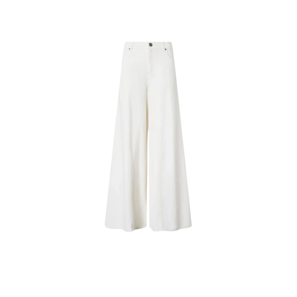 Pinko Women's White Winona Wide Leg Jeans - Wide Jeans - W27 - Jeans