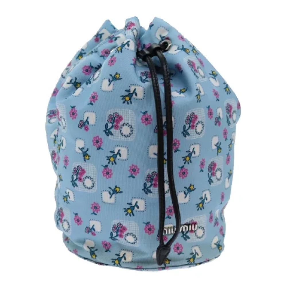 Miu Pre-owned Nylon pouches Blue Dames