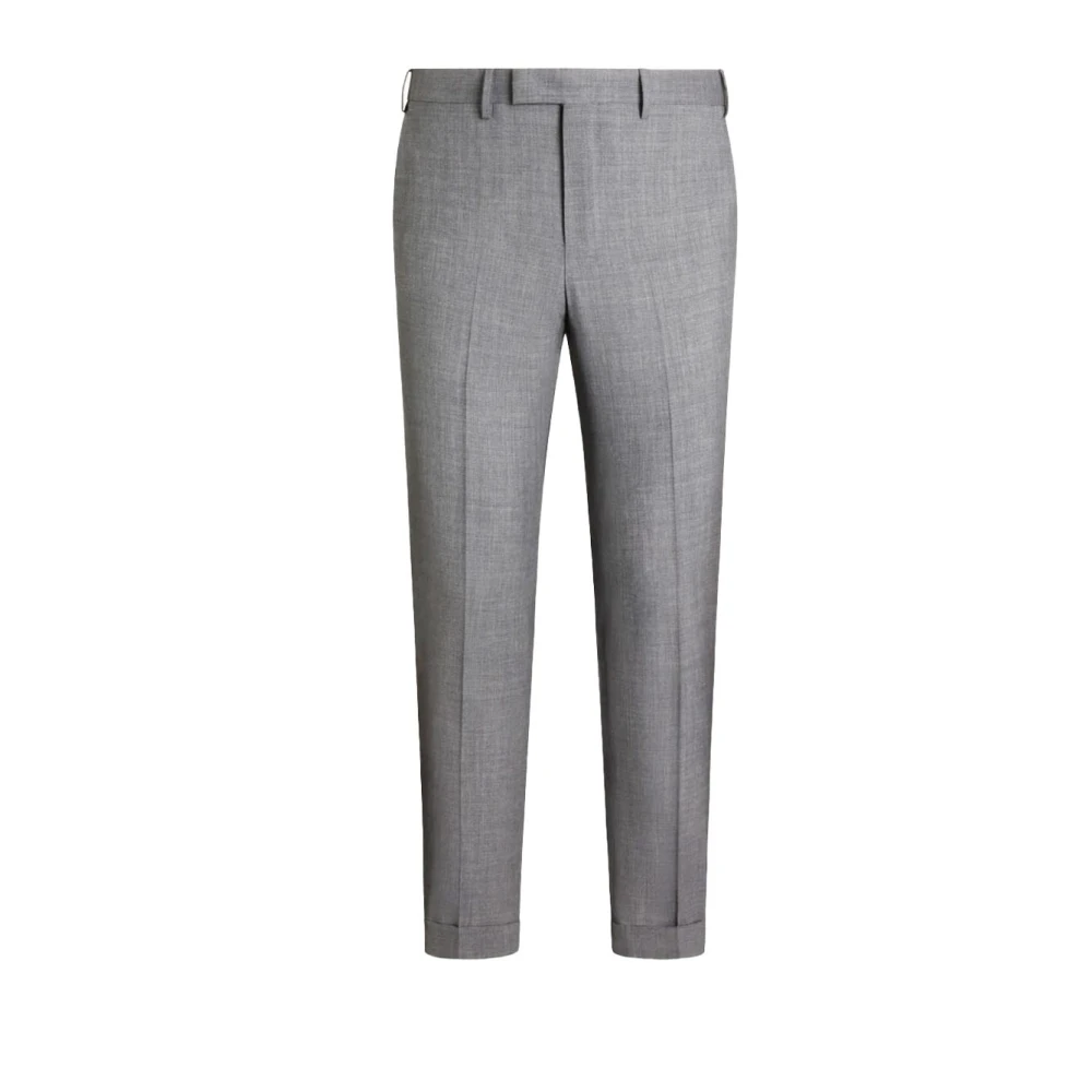 PT Torino Stretchwollen maatwerkbroek Gray Heren