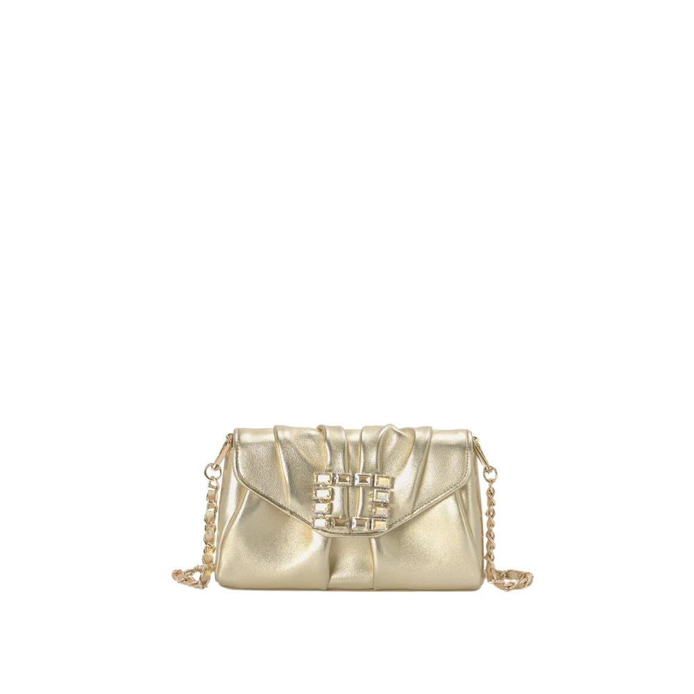 Alma en Pena Vierkante broche schoudertas Yellow Dames