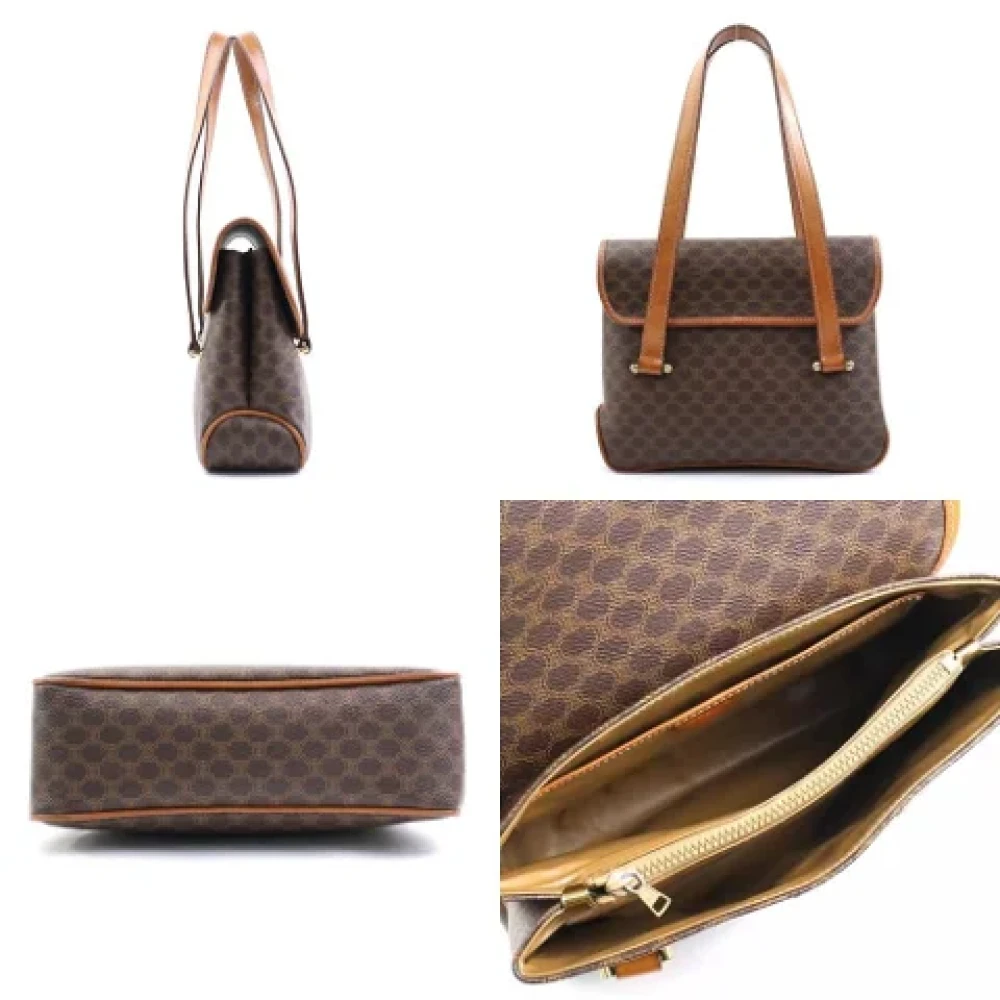 Celine Vintage Pre-owned Leather handbags Brown Dames