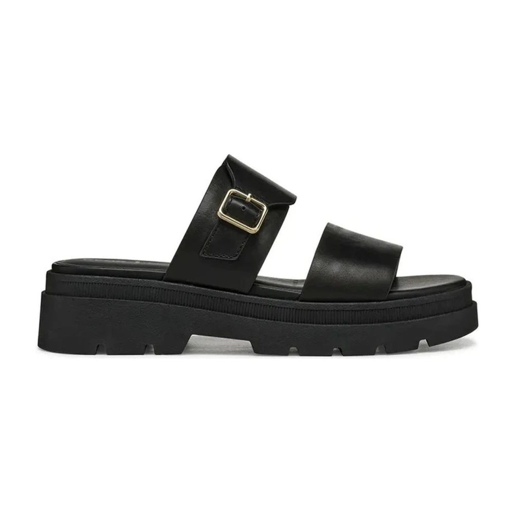 Geox Women's Black Adacter S Platform Sandal - Sliders - 6 Uk - Shoes