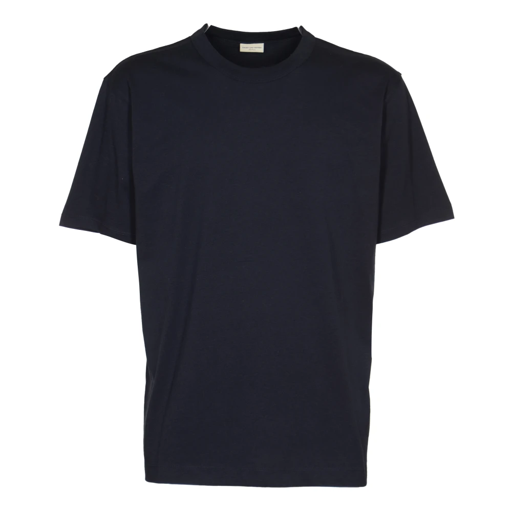 Dries Van Noten Blauwe T-shirts en Polos Heer Blue Heren
