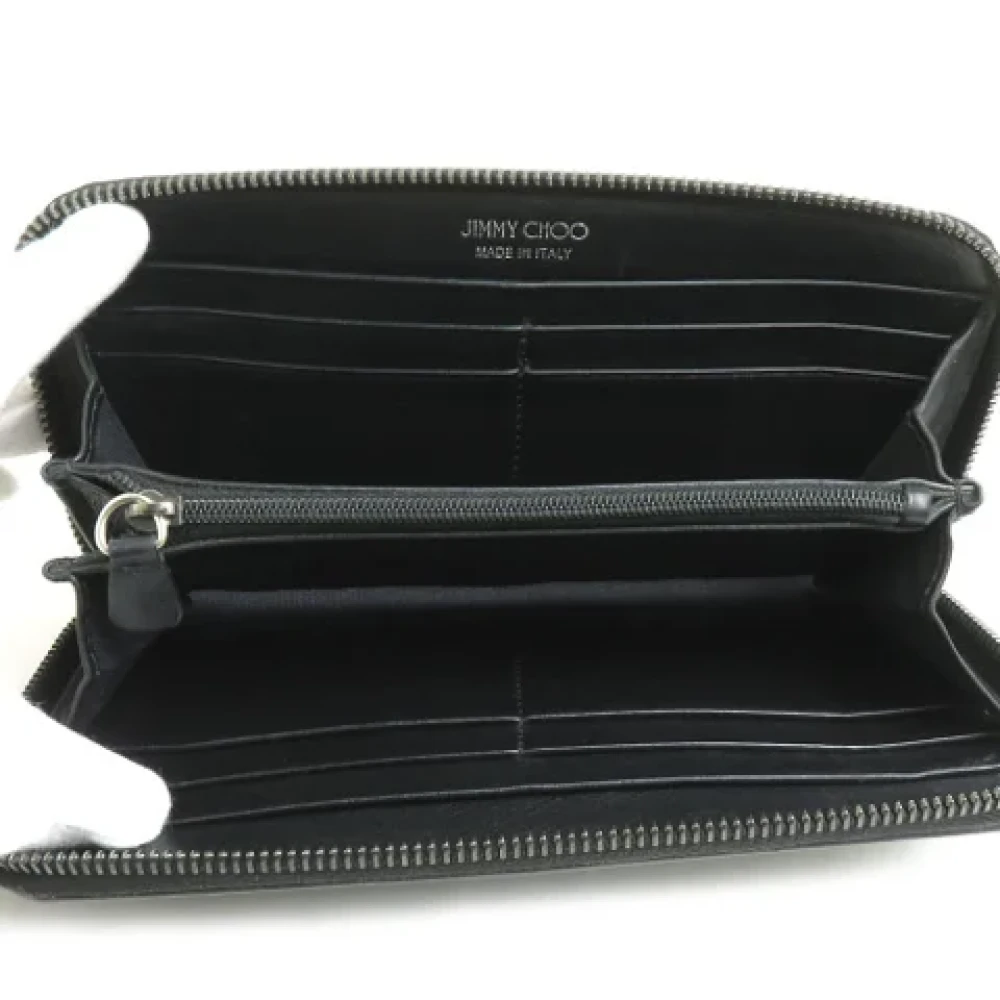 Jimmy Choo Pre-owned Leather wallets Black Dames