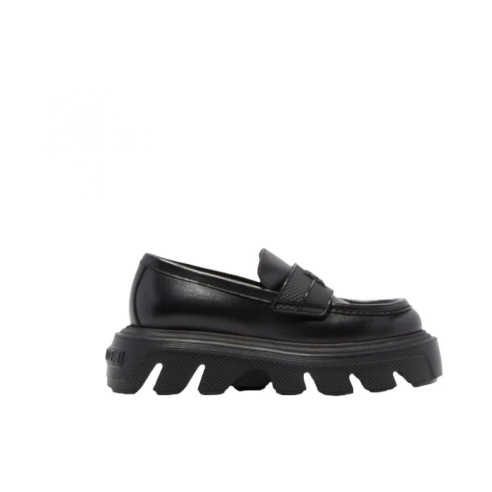 Casadei Dames Leren Loafer Black Dames