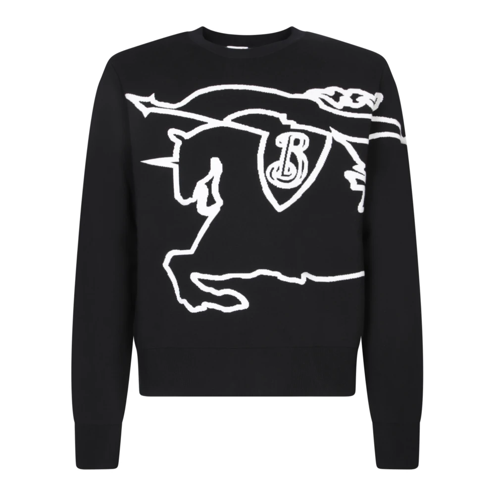 Burberry Zwarte Sweatshirt voor Mannen Aw24 Black Heren