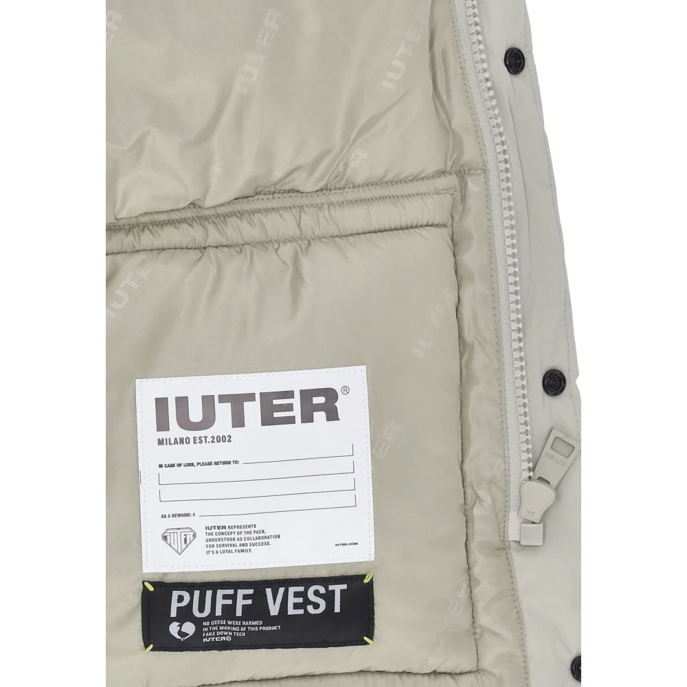 Iuter Mouwloos Puff Vest Ice Beige Heren