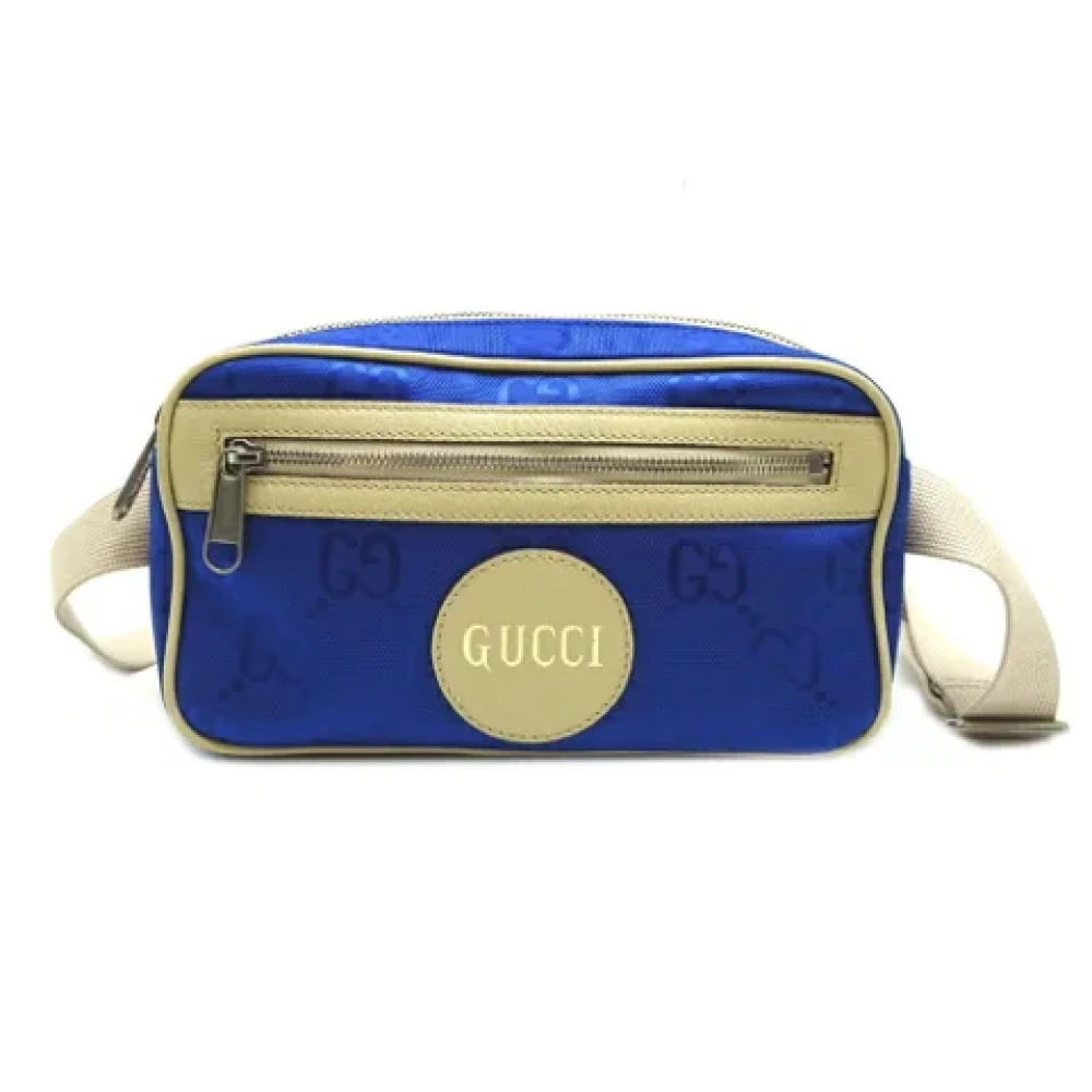 Gucci Vintage Pre-owned Canvas gucci-bags Blue Dames