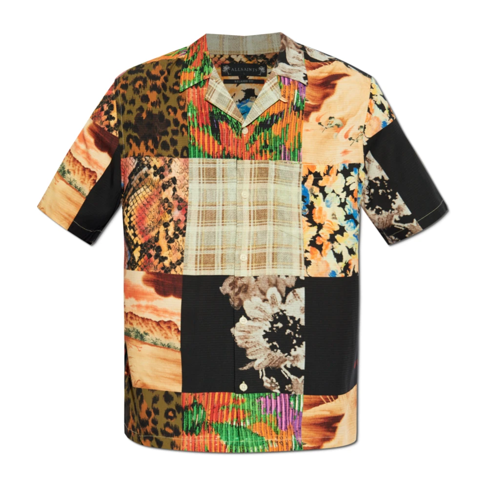 AllSaints Gestreept overhemd Patche Multicolor Heren