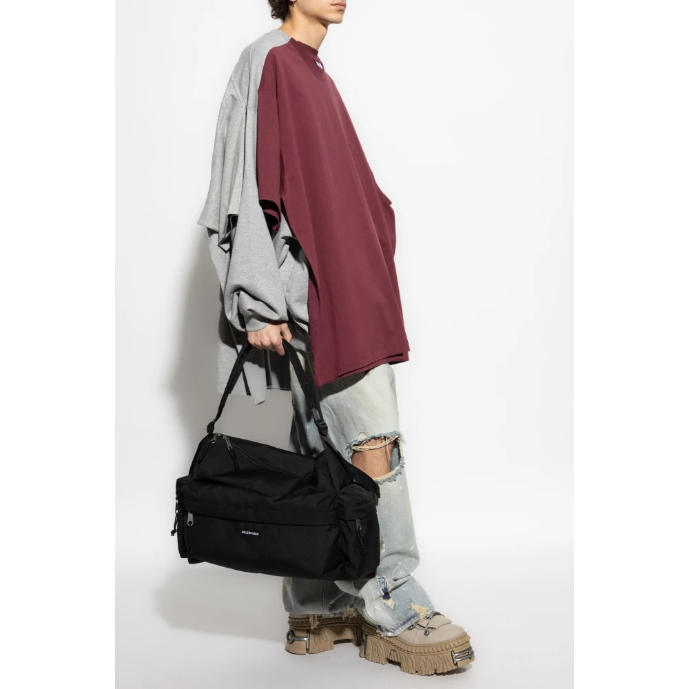 Vetements Sweatshirt met dubbel T-shirt in oversized stijl Multicolor Heren
