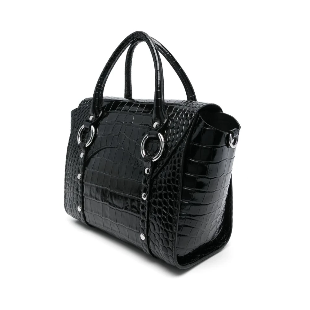 Vivienne Westwood Zwarte Foldover Top Handtas Black Dames