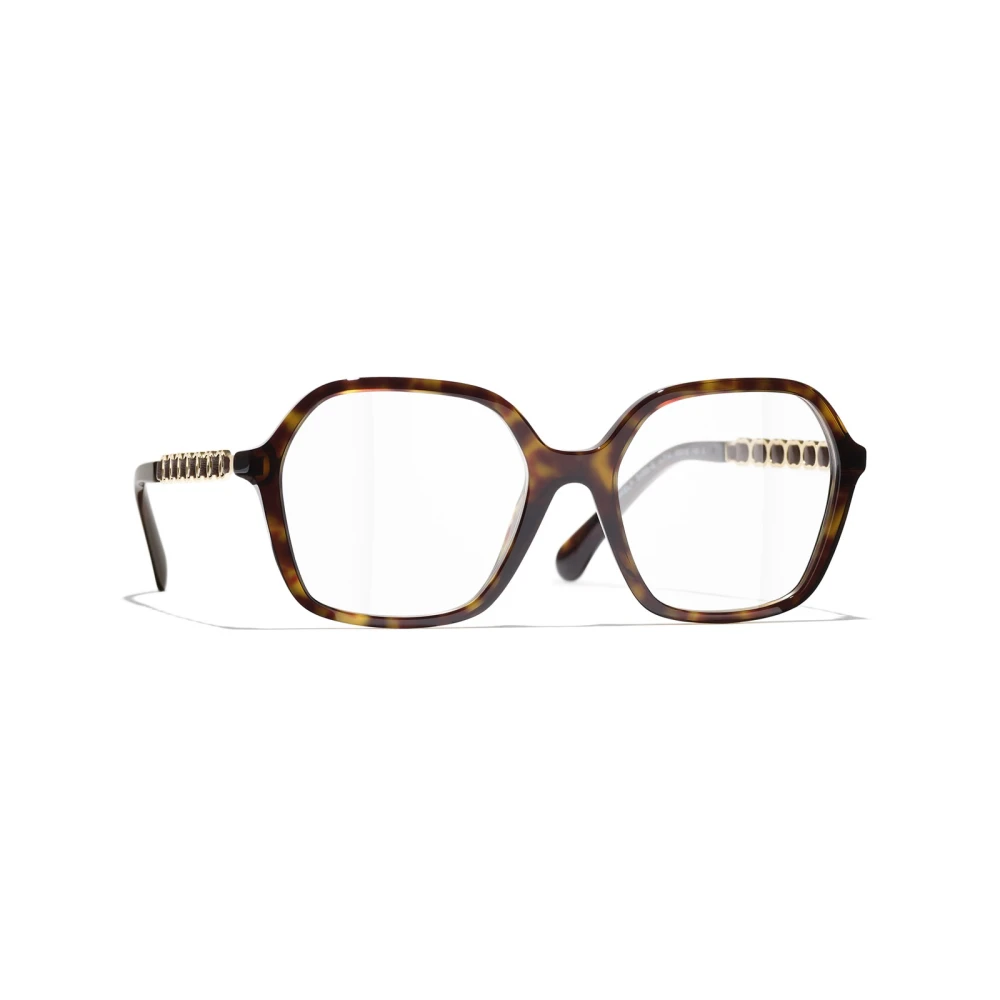 Chanel Women's Brown Square Eyeglasses - Glasses - 53 Mm - Accessories