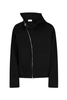 black-zip-cardigan-sweater
