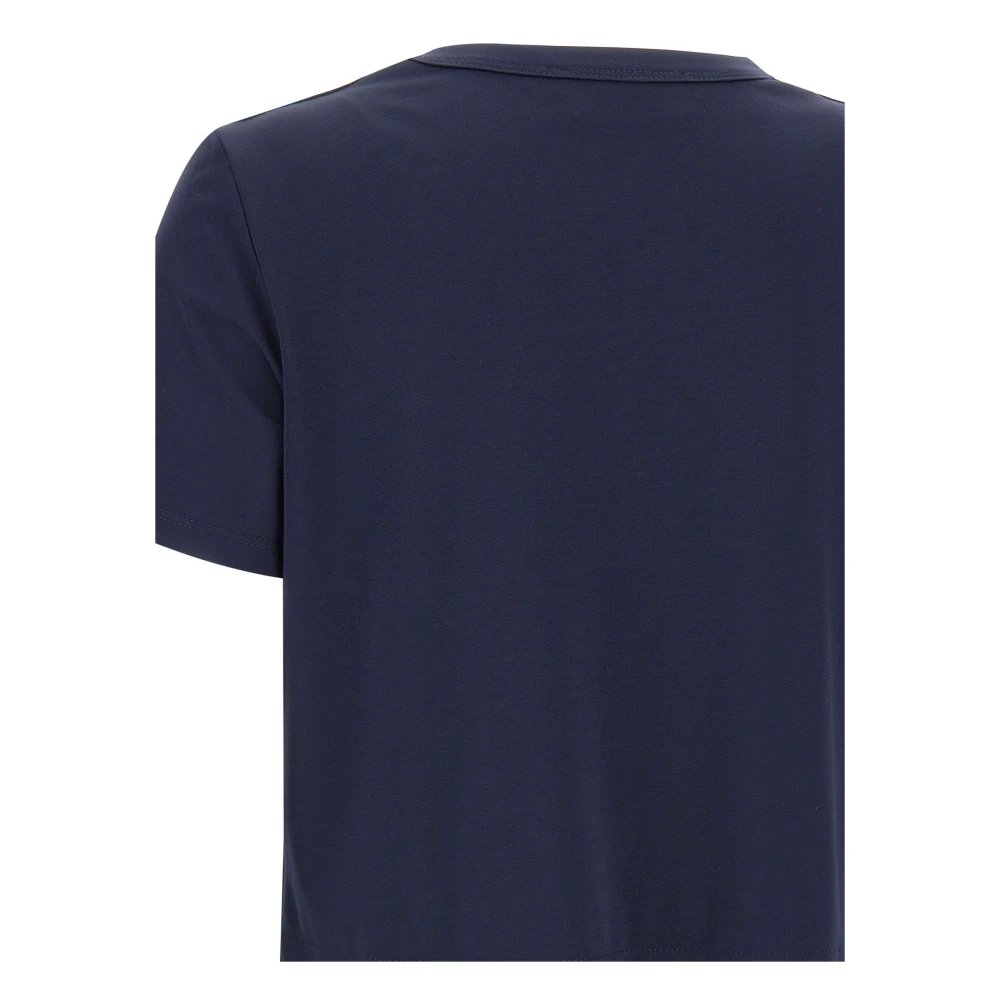 Kaos Blauwe Nacht Viscose Blend T-shirt Blue Dames