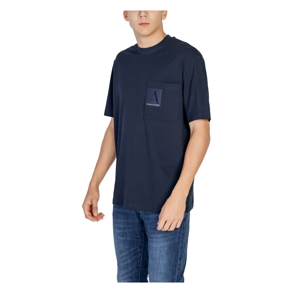 Armani Exchange Heren T-shirt en Polo Collectie Blue Heren
