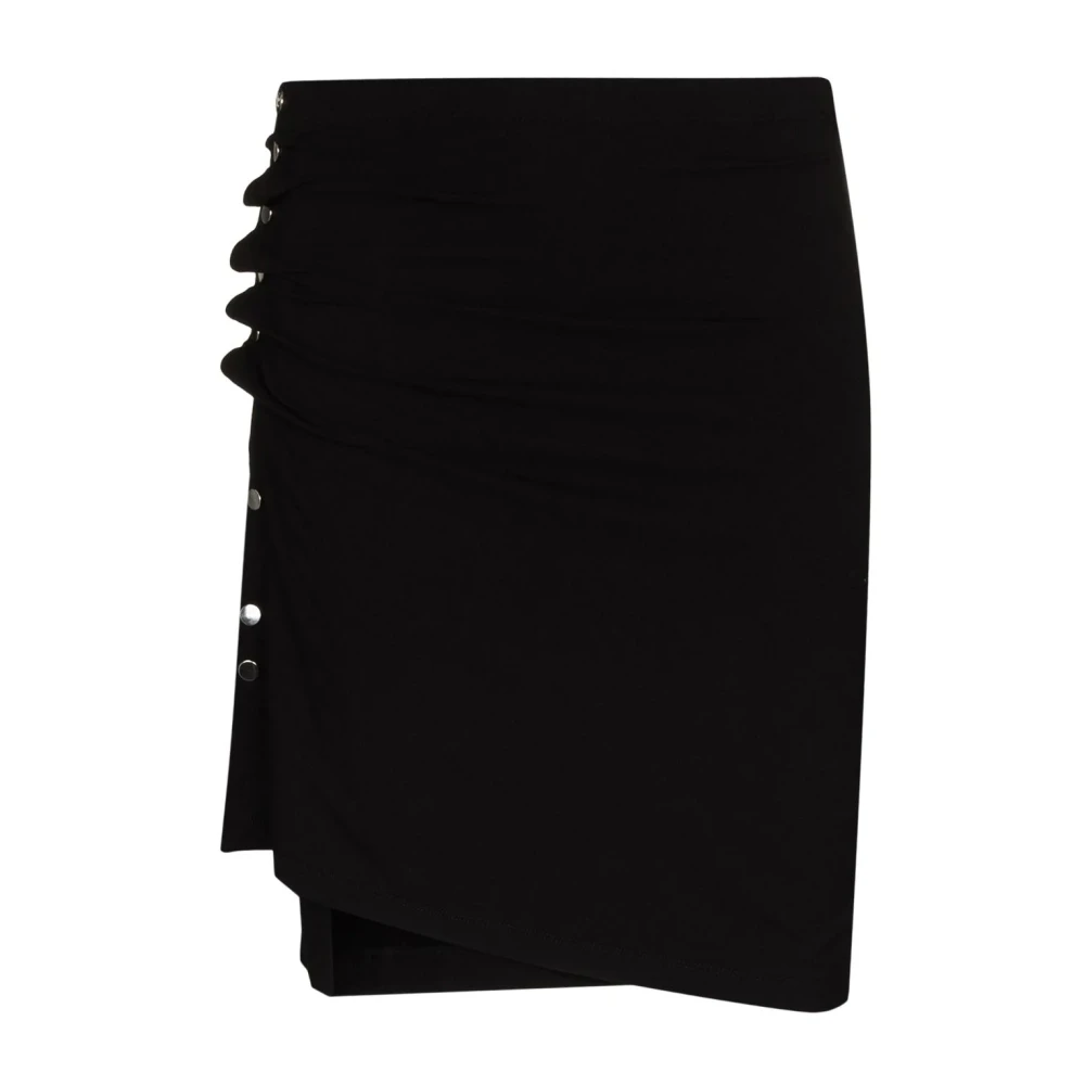 Rabanne Femme Noir Jupes, Taille: 40 Fr Mini-Jupe Plissée