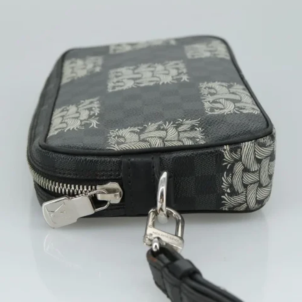 Louis Vuitton Vintage Pre-owned Canvas clutches Black Dames