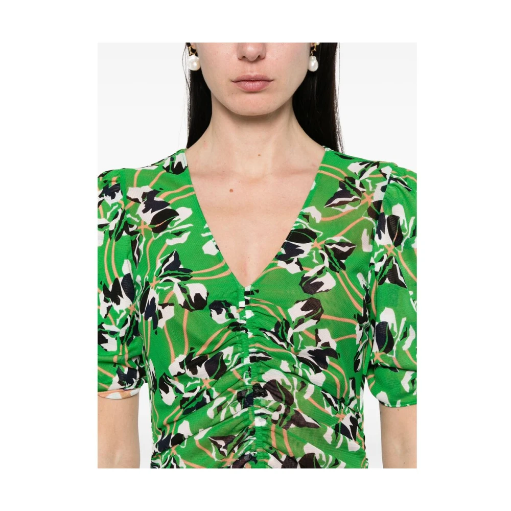 Diane Von Furstenberg Omkeerbare Groene Jurk met Sluithem Green Dames