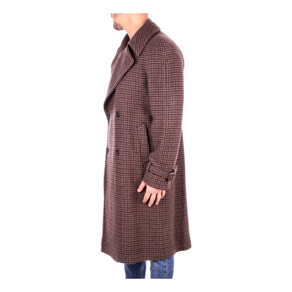 Tagliatore Bruine Dubbelbreasted Jas Brown Heren