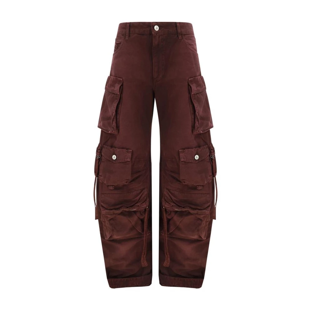 The Attico Cargo Broek met Meerdere Zakken Red Dames