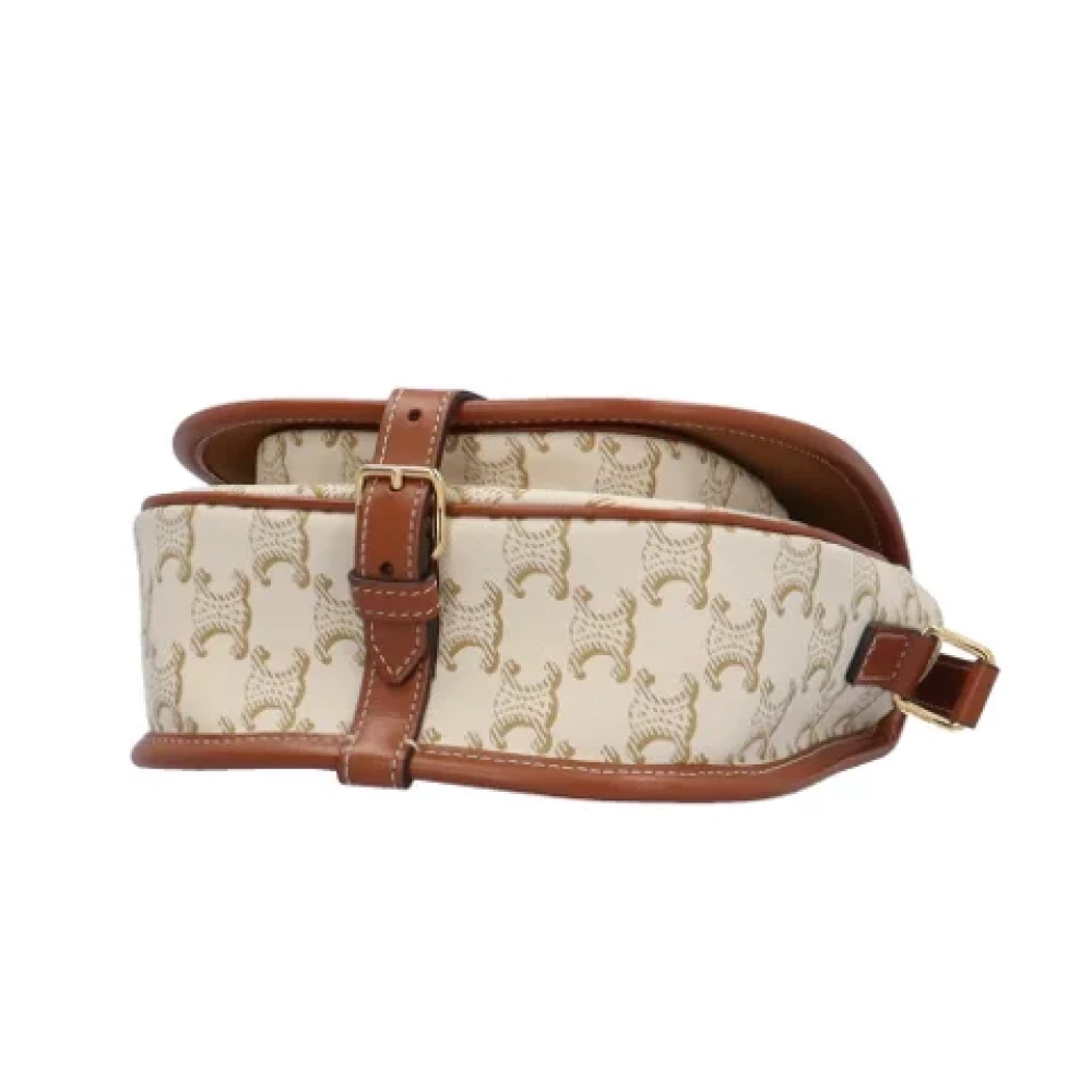 Celine Vintage Pre-owned Fabric celine-bags Beige Dames