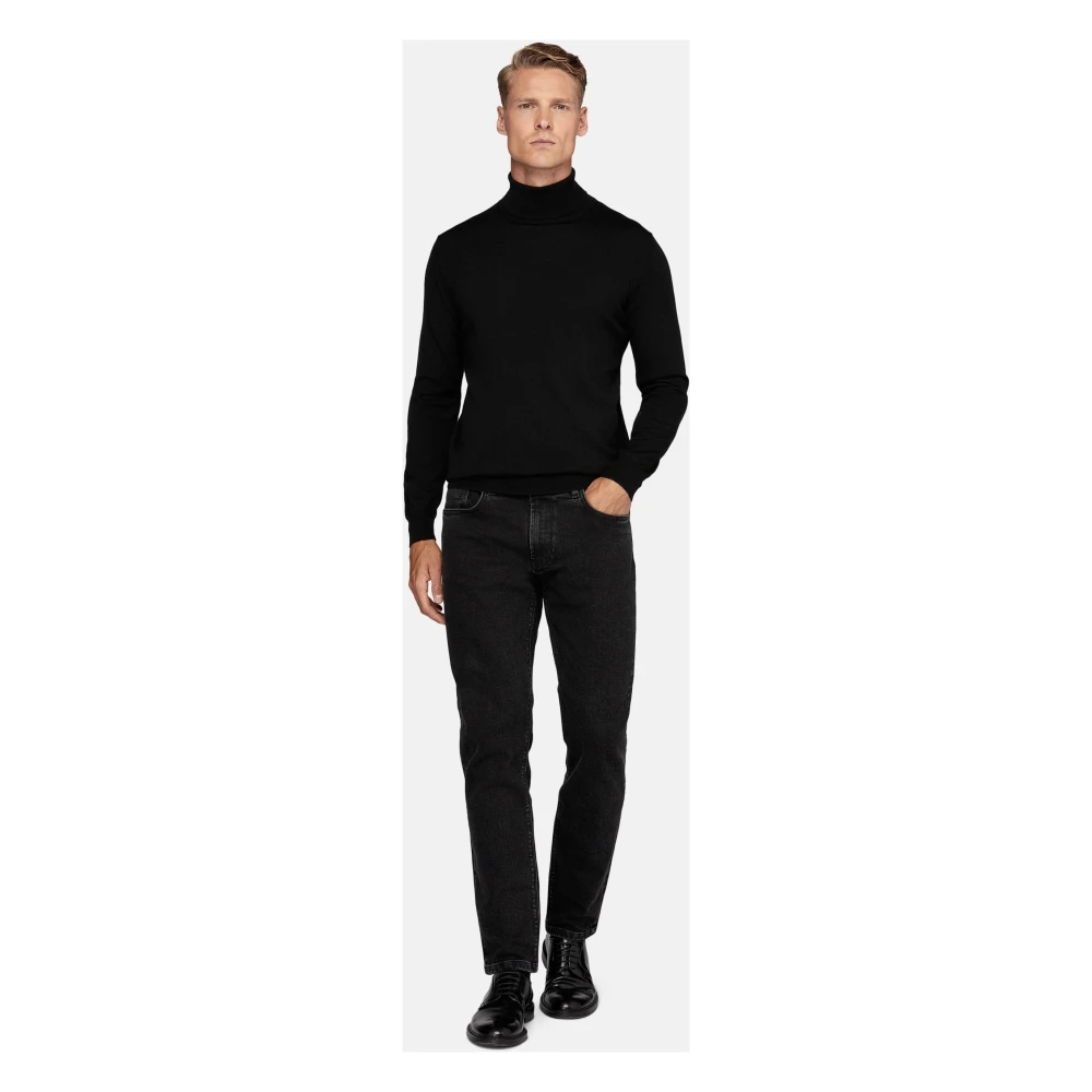 Boggi Milano Stretch Denim Jeans Black Heren