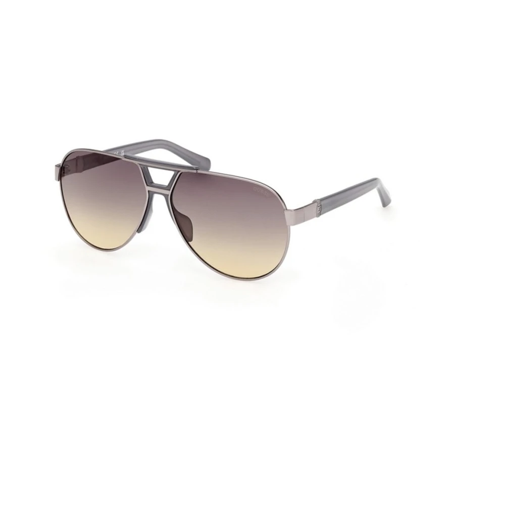 Guess Men's Gray Sunglasses, 63 Mm, Aviator Sunglasses