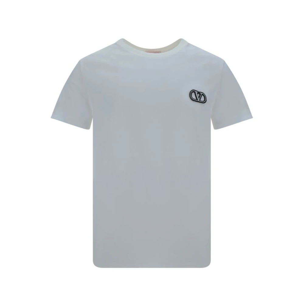 Valentino VLogo Monochrome T-shirt Gray Heren