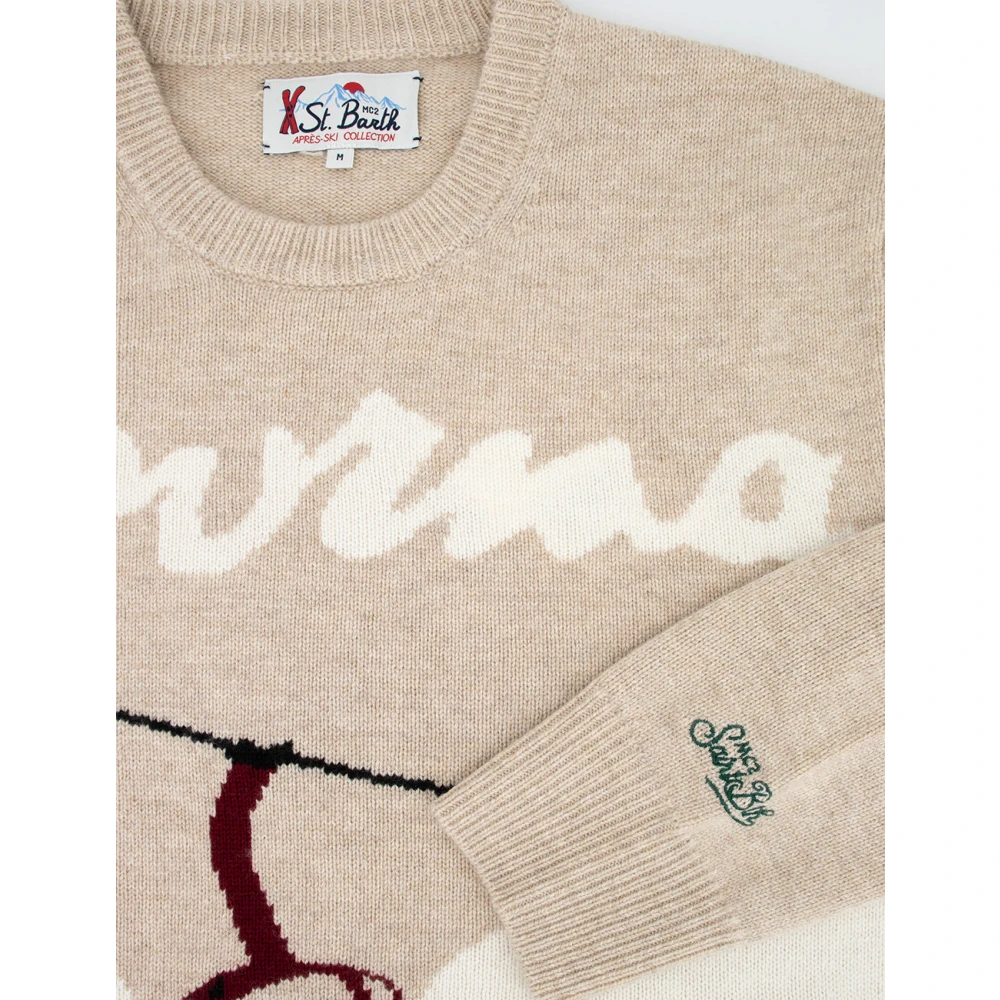 MC2 Saint Barth Winterpullover van kasjmiermix wol Beige Heren