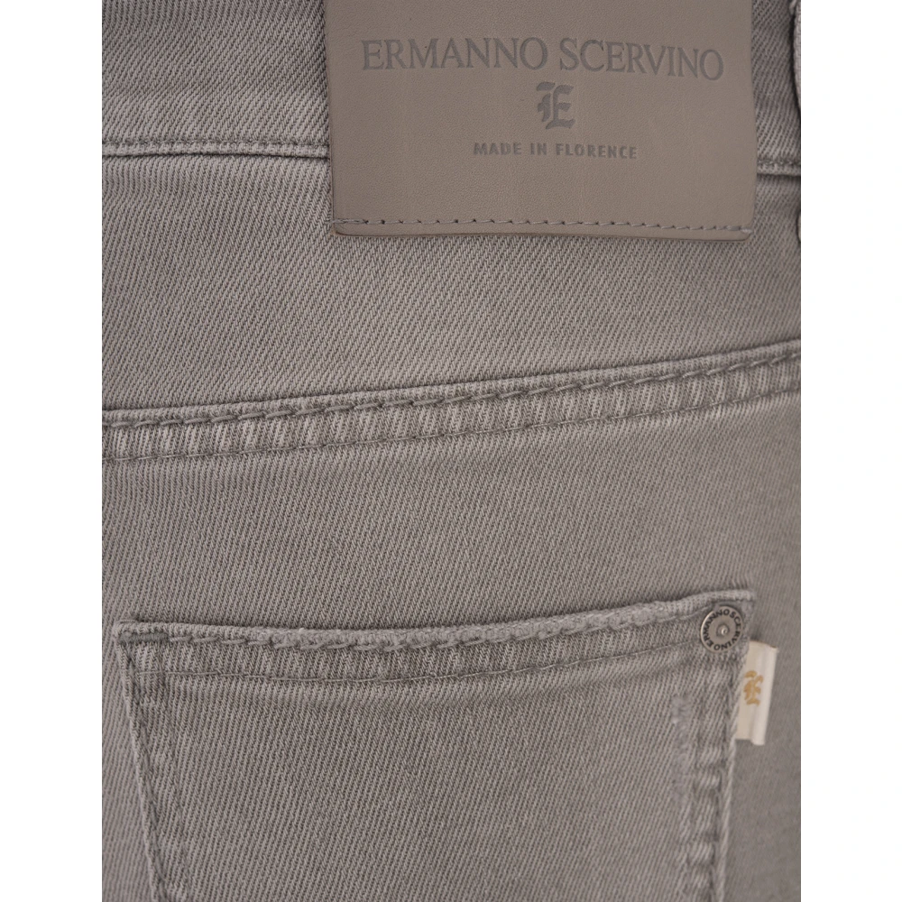 Ermanno Scervino Grijze Wide-Leg Denim Jeans Gray Dames