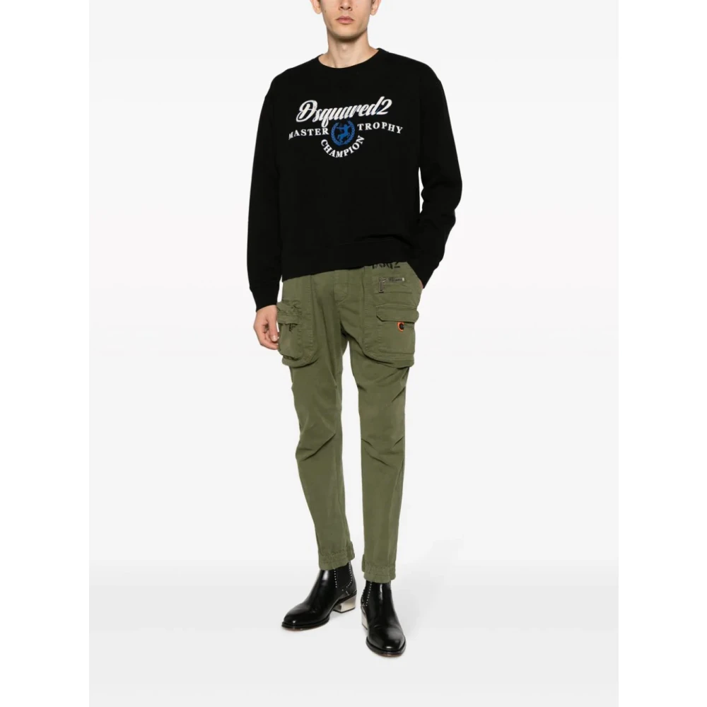 Dsquared2 Zwarte Sweaters voor Festivals Black Heren