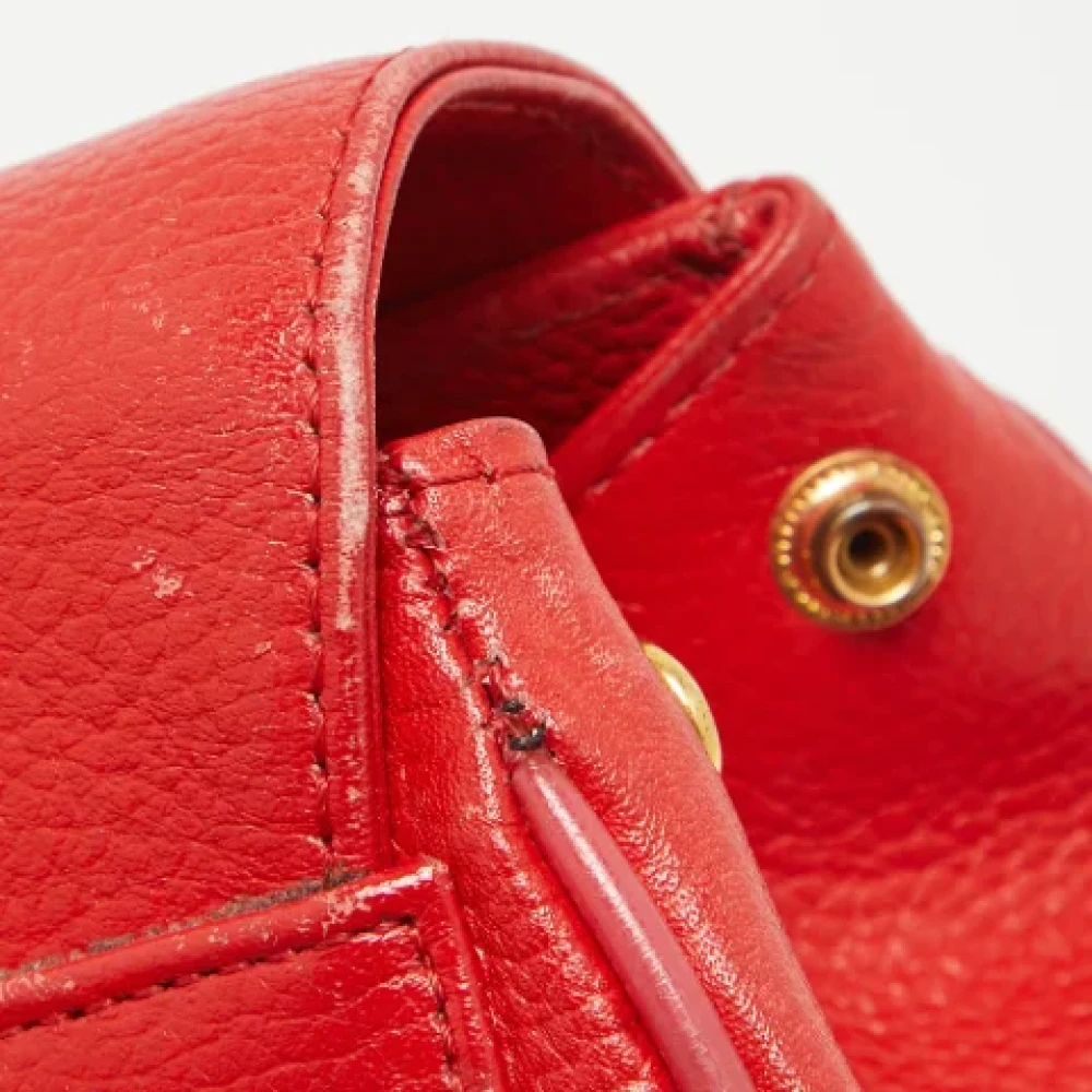 MCM Pre-owned Leather backpacks Red Dames