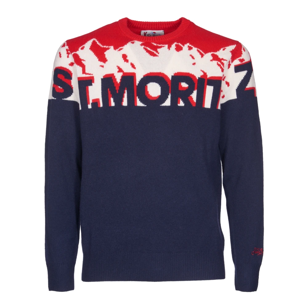 MC2 Saint Barth Stijlvolle Sweaters Collectie Blue Heren