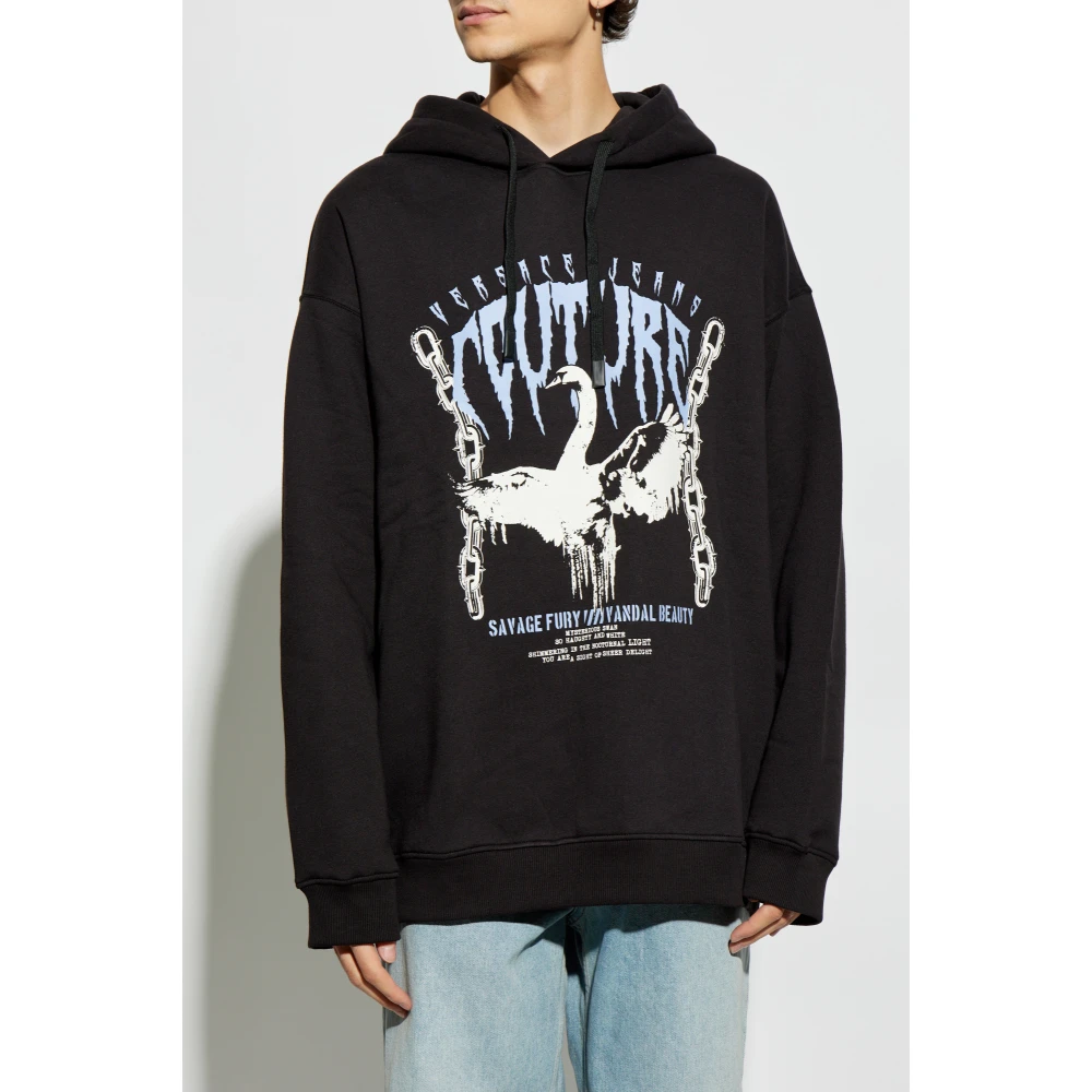 Versace Jeans Couture Gedrukte sweatshirt Black Heren