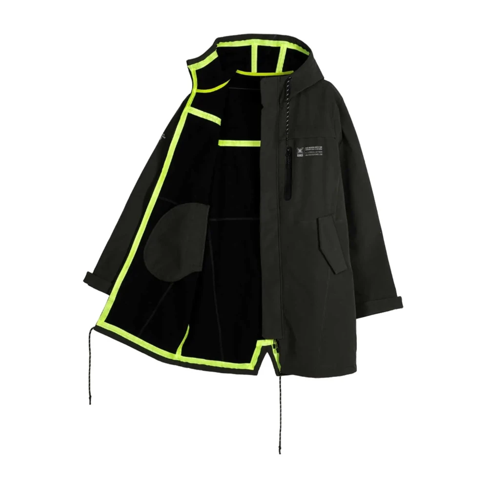 Munich Khaki Textiel Parka voor Vrouwen Green Dames
