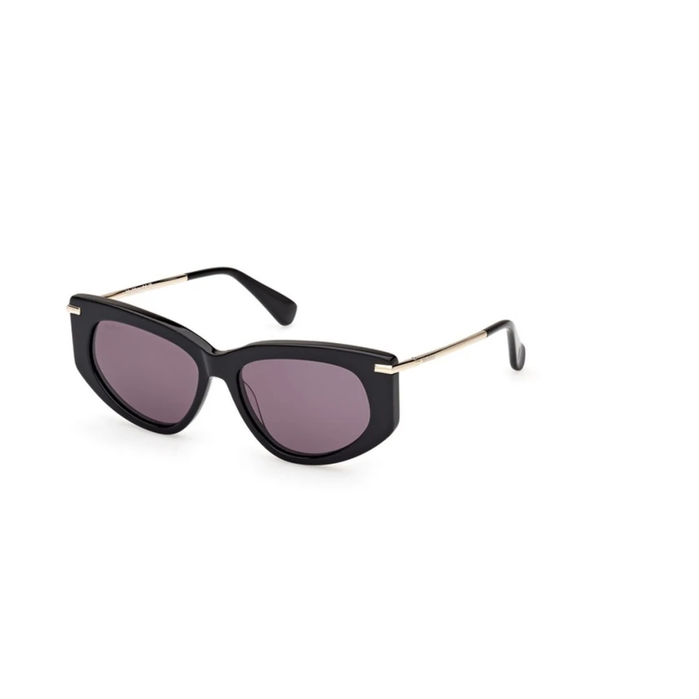 Max Mara Unisex Black Sunglasses, 54 Mm, Shiny Smoke Sunglasses
