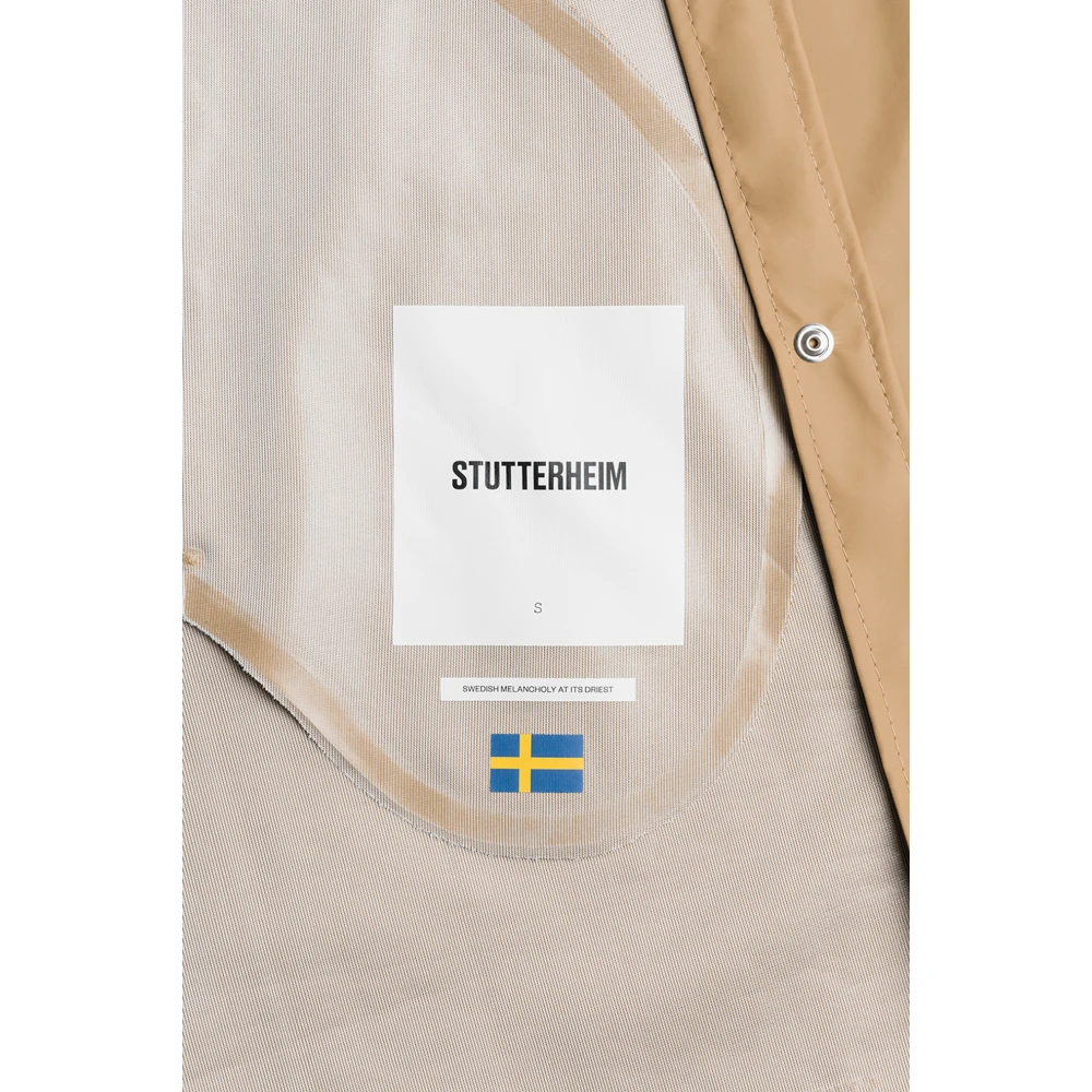 Stutterheim A-lijn Lichtgewicht Regenjas Beige Dames