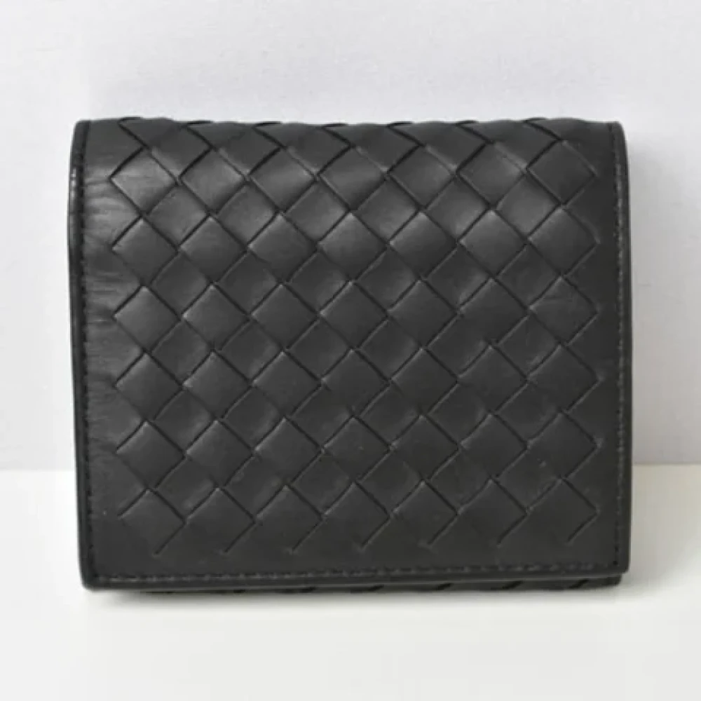 Bottega Veneta Vintage Pre-owned Leather wallets Black Heren