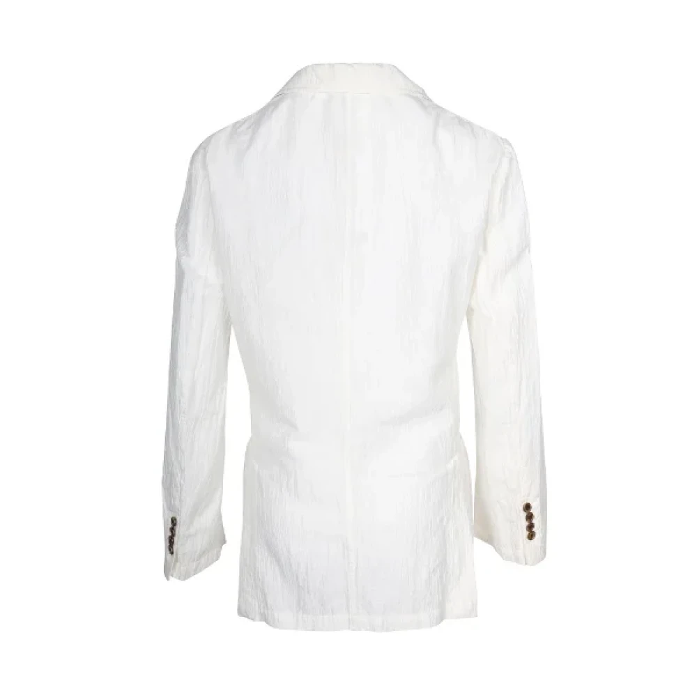 Hermès Vintage Pre-owned Cotton outerwear White Dames