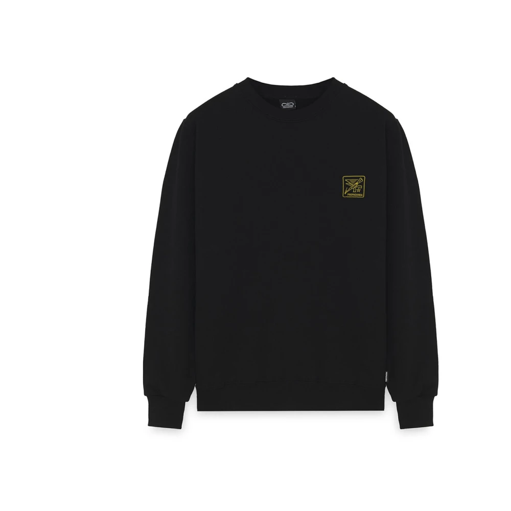 Propaganda Katoenen truien Crewneck Army Black Heren