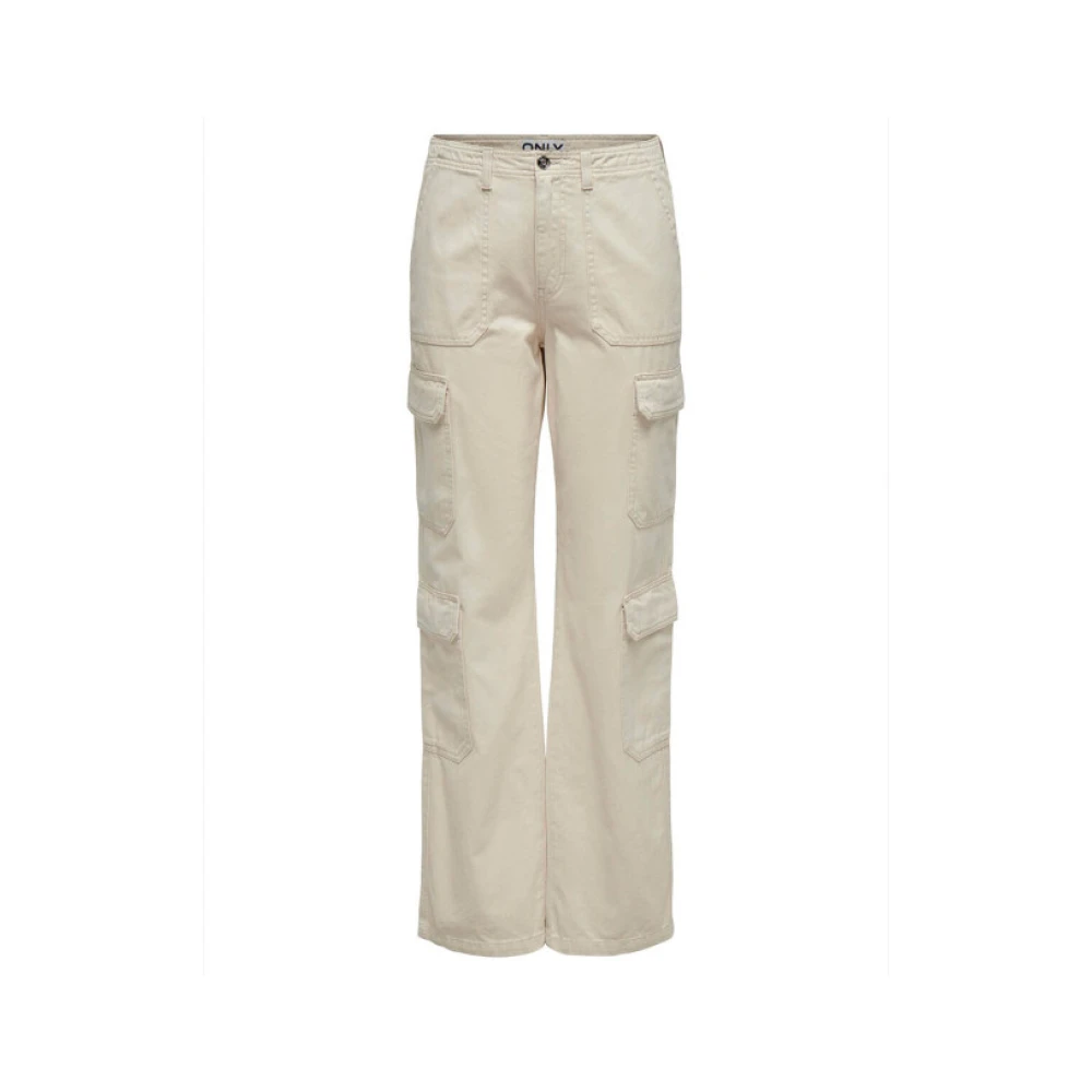 Only Tapered Trousers Gray Dames
