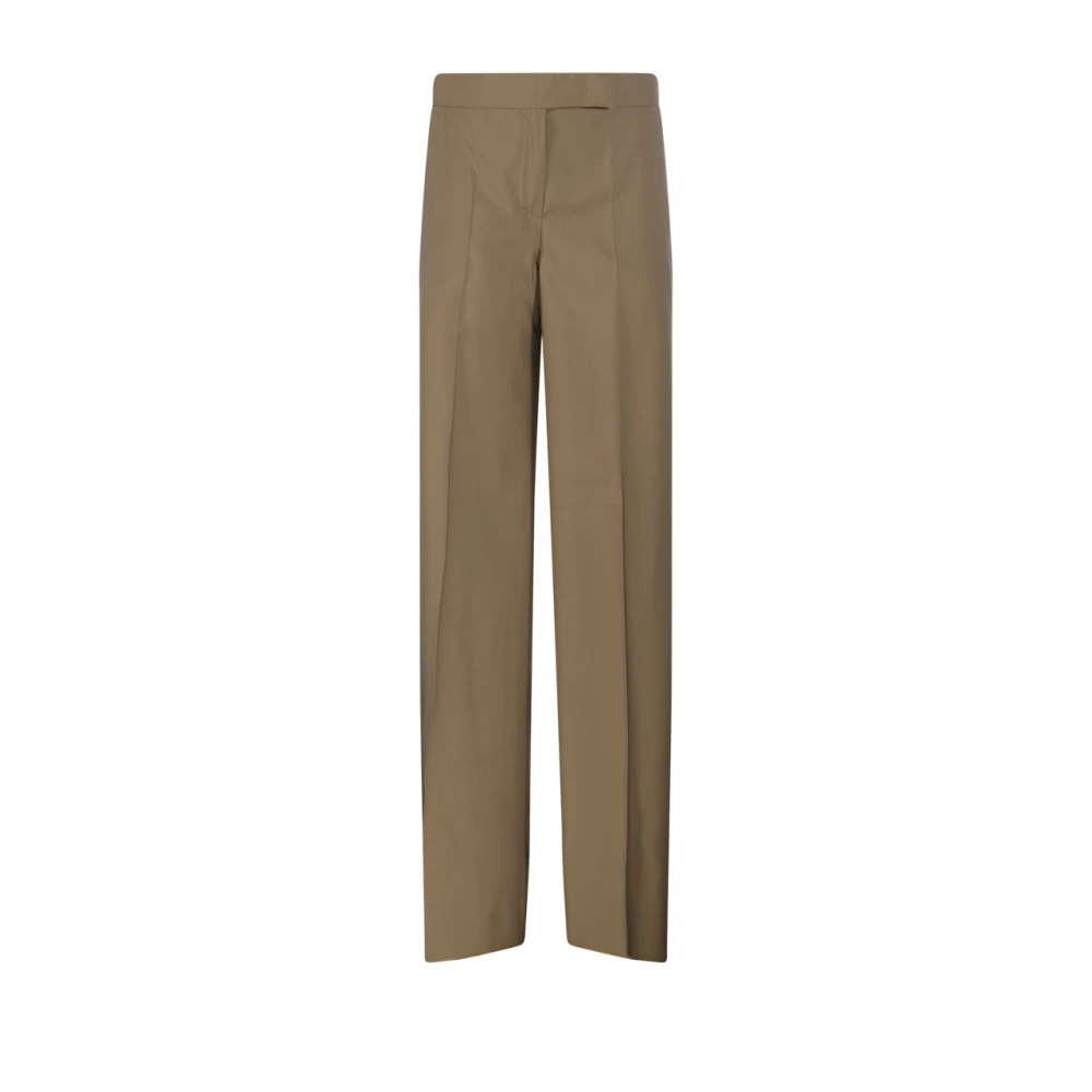 Max Mara Women's Brown Wide Trousers, Xs, Bronte Trousers