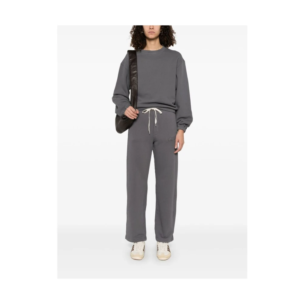 Autry Antracietgrijze Shorts met Elastische Tailleband en Trekkoord Gray Dames